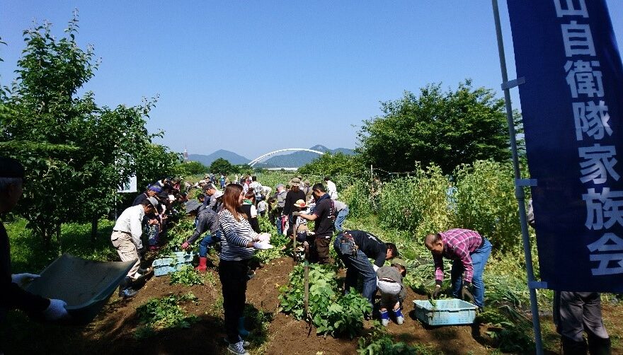 遊休農地を利用して地区外交流を実施