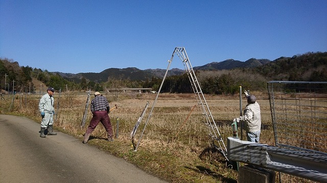 東谷地区（福知山動物園北側）獣害防護柵設置