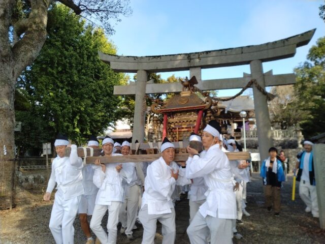 庵我神社大祭　猪崎当番 120名集合2