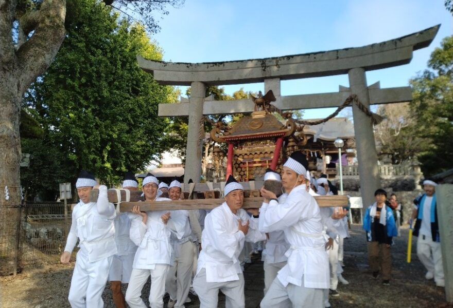 庵我神社大祭　猪崎当番 120名集合